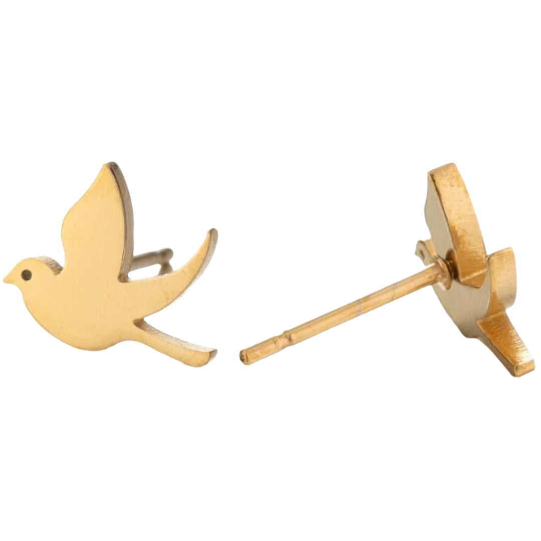 スタッドピアス レディース アクセサリー 耳飾り 小鳥 トリ バード 動物 華奢 小さめ かわいい おしゃれ プレゼント ギフト