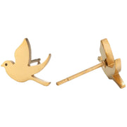 スタッドピアス レディース アクセサリー 耳飾り 小鳥 トリ バード 動物 華奢 小さめ かわいい おしゃれ プレゼント ギフト