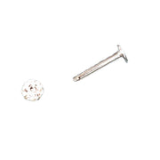 ボディピアス ストレートバーベル 同色2個セット 両耳用 レディース アクセサリー 16G  1.2mm 軟骨 耳たぶ イヤーロブ ヘリックス トラガス 舌 セカンドピアス つけっぱなし ラインストーン キラキラ 華やか へそ インナーコンク アウターコンク リップ 口 眉 片耳 ヘソ 臍 ビジュー ブラック 黒 ピンク ブルー 青 レッド 赤 ホワイト 白 グリーン 緑 パープル 紫 おしゃれ 女性 メンズ プレゼント ギフト 贈り物 誕生日 記念日