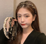 カチューシャ レディース ヘアアクセサリー 髪飾り 髪留め ヘアアレンジ 三つ編み チェーン 細め 女性用 婦人用 可愛い おしゃれ お出かけシーン 普段使い デイリー