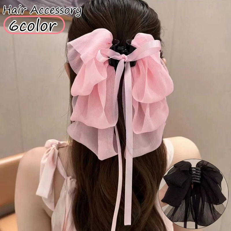 ヘアクリップ レディース ヘアアクセサリー 髪飾り 髪留め リボン 商品画像