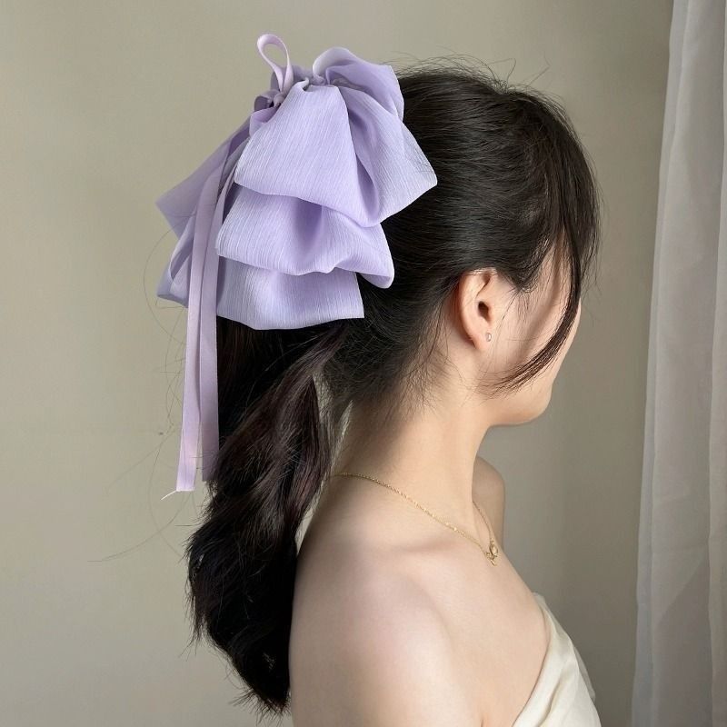 ヘアクリップ レディース ヘアアクセサリー 髪飾り 髪留め リボン 商品画像4