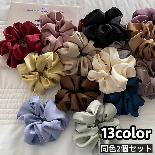 シュシュ 2個セット ヘアゴム 髪ゴム レディース 女性 商品画像