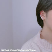 イヤーカフ 片耳用 レディース 女性 アクセサリー ファッション雑貨 大きめ 大振り フェイクパール ホワイト ゴールドカラー シンプル おしゃれ 華やか かわいい キュート フェミニン プレゼント ギフト