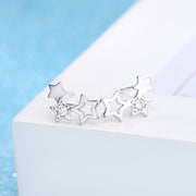 ピアス スタッドピアス アクセサリー レディース シルバーカラー 銀色 星 かわいい おしゃれ ソンプル パーティー ギフト 記念日 誕生日 プレゼント 贈り物 ファッション小物 女性用