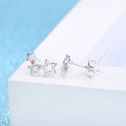 ピアス スタッドピアス アクセサリー レディース シルバーカラー 銀色 星 かわいい おしゃれ ソンプル パーティー ギフト 記念日 誕生日 プレゼント 贈り物 ファッション小物 女性用