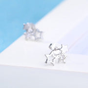 ピアス スタッドピアス アクセサリー レディース シルバーカラー 銀色 星 かわいい おしゃれ ソンプル パーティー ギフト 記念日 誕生日 プレゼント 贈り物 ファッション小物 女性用