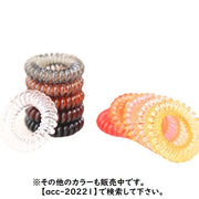 スプリングヘアゴム 同色10本セット レディース 髪飾り 髪留め ヘアアクセサリー 跡がつきにくい ヘアアレンジ まとめ髪 透明 クリア シンプル