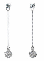スタッドピアス ピアス レディース アクセサリー ロングピアス ラインストーン 揺れる バックキャッチピアス キラキラ 女性 上品 シンプル 仕事 普段使い 婦人 ギフト プレゼント 記念日 誕生日 贈り物 ファッション小物 服飾小物