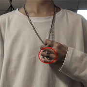 指輪 リング メンズ 男性用 アクセサリー 太め ごつめ 幅広 チェーン 存在感 おしゃれ かっこいい スタイリッシュ ギフト プレゼント 贈り物 カジュアル デイリー