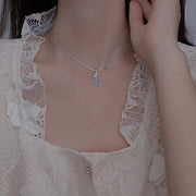 ネックレス アクセサリー レディース 女性 婦人 ラインストーン リーフ 葉 シンプル かわいい おしゃれ 上品 ギフト プレゼント 贈り物 ファッション雑貨