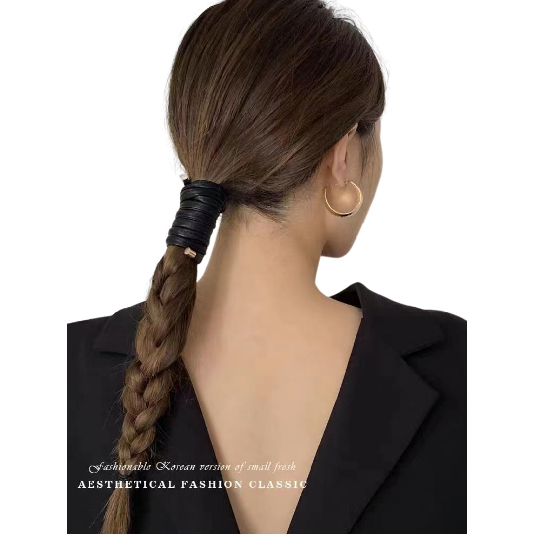 ワイヤーポニー ヘアワイヤー アレンジワイヤー レディース 女性 ヘアアクセサリー ブラック バリエーション画像