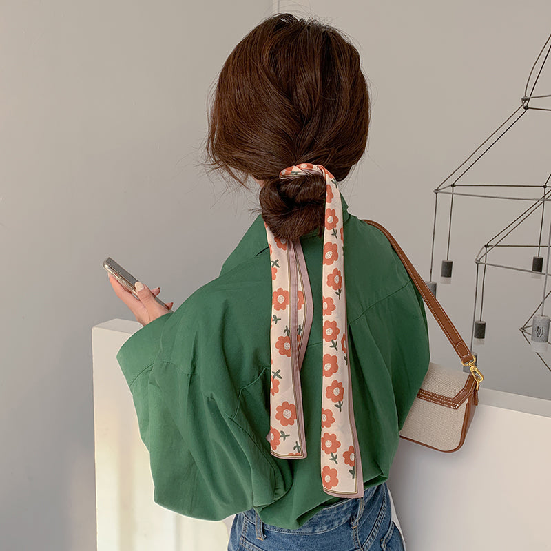 スカーフ レディース リボン ヘアアクセサリー バッグチャーム スリムスカーフ 商品画像4