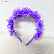 カチューシャ キッズ 子供用 子ども用 女の子 ヘアアクセサリー ファッション雑貨 フラワー お花 ポップ カジュアル フェミニン ガーリー キュート おしゃれ パーティ コスプレ小物 仮装
