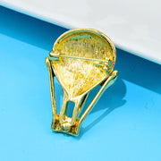 ブローチ ピンブローチ レディース アクセサリー 気球 バルーン キラキラ カラフル ラインストーン ビジュー 可愛い おしゃれ