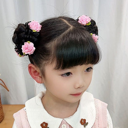 アレンジヘアゴム 髪ゴム シュシュ 部分ウィッグ お団子ウィッグ 2個セット 商品画像2