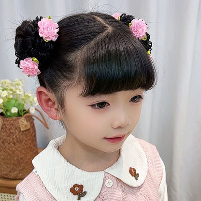アレンジヘアゴム 髪ゴム シュシュ 部分ウィッグ お団子ウィッグ 2個セット 商品画像3