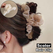 ヘアクリップ バンスクリップ レディース 女性 ヘアアクセサリー 髪留め 髪飾り まとめ髪 レース ヘアアレンジ おしゃれ かわいい ファッション小物