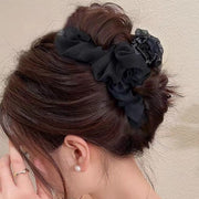 ヘアクリップ バンスクリップ レディース 女性 ヘアアクセサリー 髪留め 髪飾り まとめ髪 レース ヘアアレンジ おしゃれ かわいい ファッション小物