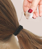 ポニーフック ヘアフック ヘアカフス レディース ヘアアクセサリー ボール 球 シンプル 無地 ゴールドカラー フェイクパール 髪飾り ヘアアレンジ ポップ カラフル フェミニン かわいい エレガント 大人女子 おしゃれ 女性用 婦人用 ポニーテール ピンク ブラウン グリーン イエロー パープル グレー カラバリ豊富