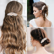 バレッタ 単品 髪留め ヘアアクセサリー レディース 女性 婦人 パール調 髪飾り ヘアアレンジ アップスタイル エレガント おしゃれ かわいい