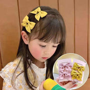 ヘアクリップ 2個セット キッズ 子ども 女の子 ガールズ リボン ヘアアクセサリー 髪留め 髪飾り 可愛い かわいい おしゃれ ガーリー キュート キレイ