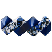 バレッタ ヘアクリップ 髪留め レディース 女性 ヘアアクセサリー ファッション雑貨 ギザギザ クロス ツートンカラー べっ甲風 グレー レオパード カジュアル フェミニン かわいい キュート おしゃれ