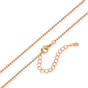 ネックレスチェーン チェーンのみ ボールチェーン レディース メンズ アクセサリー ゴールドカラー チェーン単品 ローズゴールド 45cm 40cm エレガント 上品 高見え 高級感 大人 シンプル カジュアル おしゃれ 定番 ベーシック 普段使い 贈り物 プレゼント プチギフト