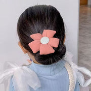 お団子メーカー 子供 キッズ 女の子 ヘアアクセサリー 髪飾り 花 フラワー シニヨン ヘアアレンジ まとめ髪 簡単 ワイヤー入り
