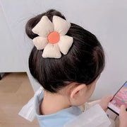 お団子メーカー 子供 キッズ 女の子 ヘアアクセサリー 髪飾り 花 フラワー シニヨン ヘアアレンジ まとめ髪 簡単 ワイヤー入り