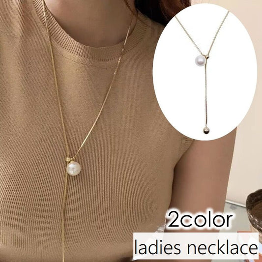 ネックレス ロング アクセサリー レディース 女性 パール調 商品画像
