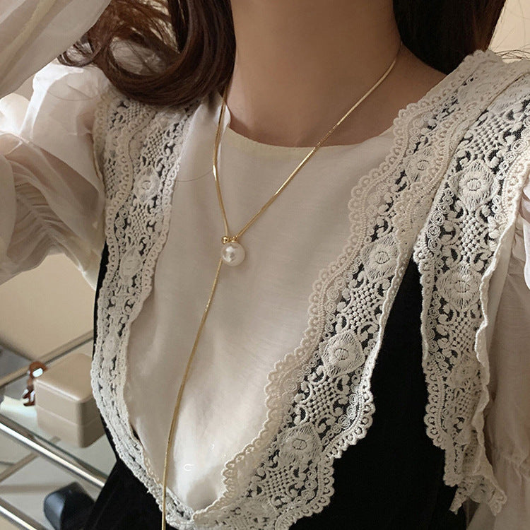 ネックレス ロング アクセサリー レディース 女性 パール調 商品画像4