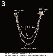 ラペルピン ピンブローチ アクセサリー ユニセックス メンズ レディース チェーン 二連 ゴールドカラー シルバーカラー 鳥 スター フラワー かっこいい お洒落 華やか 高見え 高級感 カジュアル プチギフト 贈り物 お呼ばれ 結婚式 2次会 スーツ 帽子 バッグ ジャケット 紳士 婦人