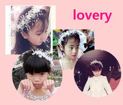 ヘッドドレス ヘアアクセサリー キッズ ジュニア カチューシャ 髪飾り 子供 女の子 ヘアアレンジ おめかし 結婚式 パーティ お呼ばれ 花 フラワー ホワイト