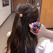 ヘアゴム 3個セット 髪ゴム 二連 ヘアアクセサリー レディース 女性 髪留め 髪飾り ヘアアレンジ まとめ髪 丸 シンプル かわいい おしゃれ ファッション小物
