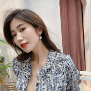 ピアス バックキャッチ レディース アクセサリー フェイクパール ゆれる かわいい おしゃれ チェーン 女性用 ギフト プレゼント 耳飾り