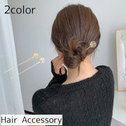 簪 かんざし レディース 女性 ヘアアクセサリー ファッション雑貨 ヘアアレンジ まとめ髪 ストレートタイプ 丸 ボール型 ラウンド ラメ 上品 かわいい おしゃれ