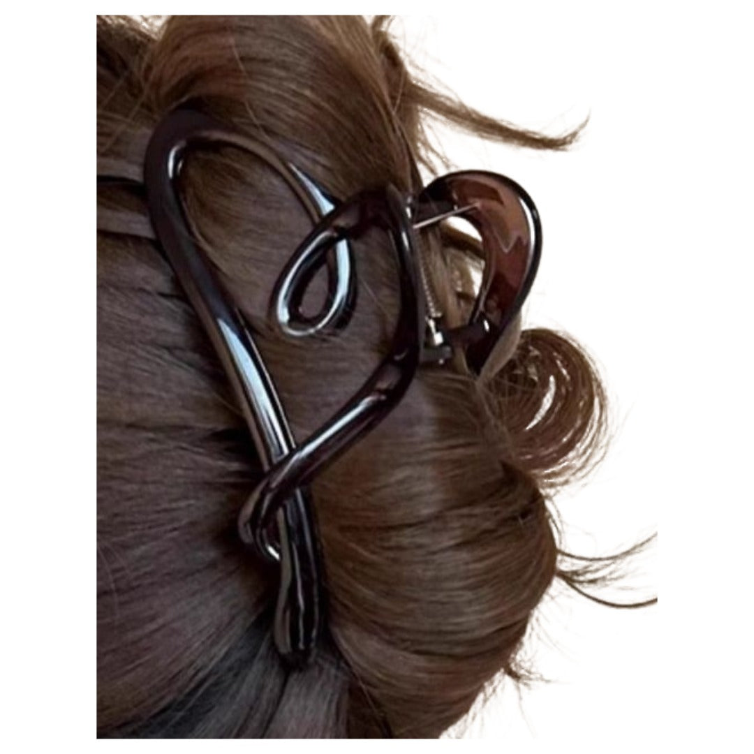 ヘアクリップ バンスクリップ レディース 女性 ヘアアクセサリー 髪留め 髪飾り 無地 シンプル ハート ヘアアレンジ まとめ髪 おしゃれ 可愛い お出かけ 普段使い プレゼント 贈り物 ギフト