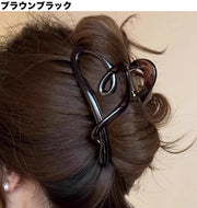 ヘアクリップ バンスクリップ レディース 女性 ヘアアクセサリー 髪留め 髪飾り 無地 シンプル ハート ヘアアレンジ まとめ髪 おしゃれ 可愛い お出かけ 普段使い プレゼント 贈り物 ギフト