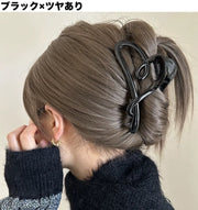 ヘアクリップ バンスクリップ レディース 女性 ヘアアクセサリー 髪留め 髪飾り 無地 シンプル ハート ヘアアレンジ まとめ髪 おしゃれ 可愛い お出かけ 普段使い プレゼント 贈り物 ギフト