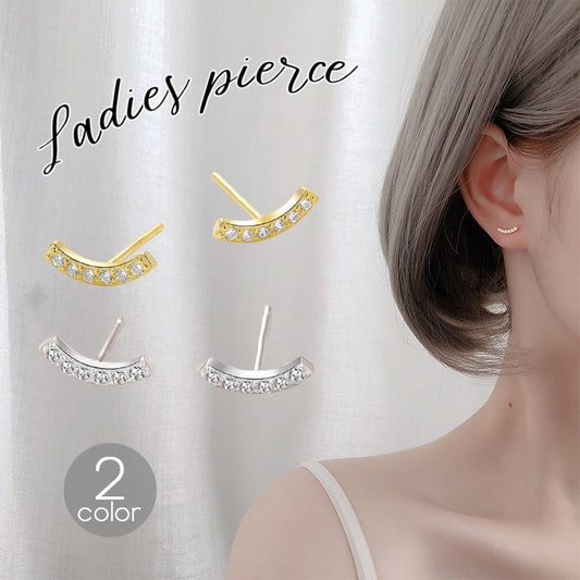 スタッドピアス レディース 女性用 アクセサリー シルバーカラー ゴールドカラー 商品画像