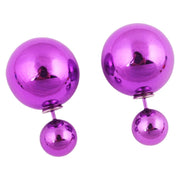 ピアス スタッドピアス バックキャッチピアス レディース 女性 アクセサリー 球体 丸 ビビットカラー メタリックカラー メンズ 男性 ユニセックス 男女兼用 おしゃれ カラバリ豊富