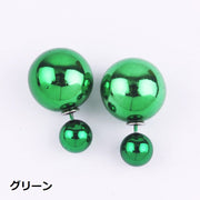 ピアス スタッドピアス バックキャッチピアス レディース 女性 アクセサリー 球体 丸 ビビットカラー メタリックカラー メンズ 男性 ユニセックス 男女兼用 おしゃれ カラバリ豊富