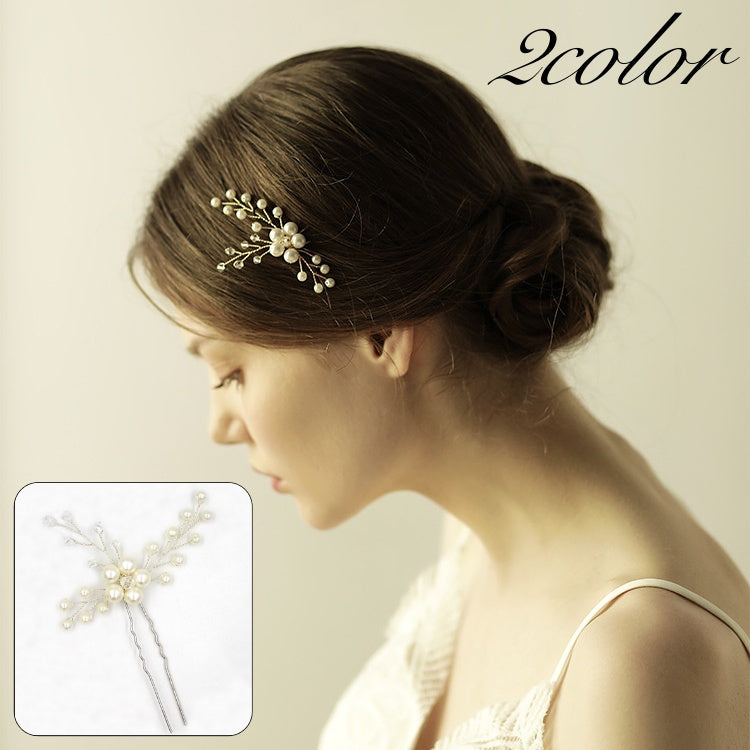 ヘッドコサージュ ヘアコーム ヘアアクセサリー ブライダル 髪飾り 小枝アクセ レディース 女性 ヘッドドレス コーム ヘアピン フェイクパール お花 小枝 フラワーモチーフ 上品 華やか 高見え 存在感 エレガント 大人可愛い キュート フォーマル 結婚式 お呼ばれ パーティー