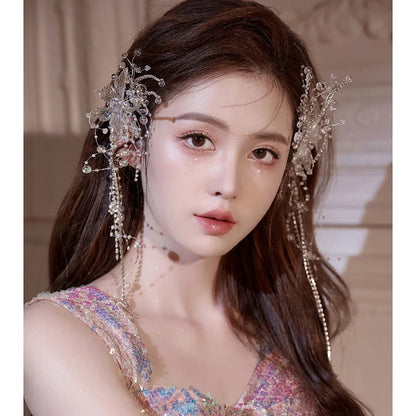 ヘアアクセサリー 2個 レディース 女の子 ヘッドドレス 髪飾り 商品画像4