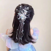 ヘアアクセサリー 2個 レディース 女の子 ヘッドドレス 髪飾り 髪留め ヘアクリップ ロング ビジュー 蝶 バタフライ 可愛い