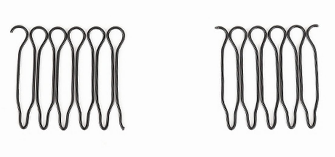 ヘアコーム レディース 女性 コーム 2個入り 1個入り A【3cm／2個入】 バリエーション画像
