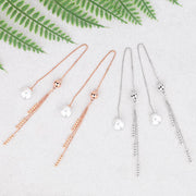 チェーンピアス ピアス アクセサリー レディース 女性 揺れる ロングチェーン 華奢 上品 シンプル 結婚式 お呼ばれ セレモニー ご褒美 プレゼント ギフト 彼女 恋人