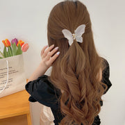 ヘアクリップ バンスクリップ ヘアアクセサリー レディース アクセサリー 雑貨 蝶 シンプル かわいい ピンク カラバリ豊富 バタフライ