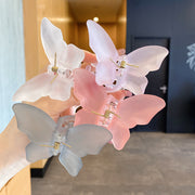 ヘアクリップ バンスクリップ ヘアアクセサリー レディース アクセサリー 雑貨 蝶 シンプル かわいい ピンク カラバリ豊富 バタフライ